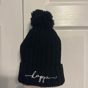black beanie